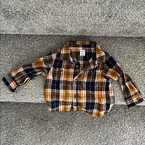 Old Navy Kids Plaid Flannel Button-Down Shirt